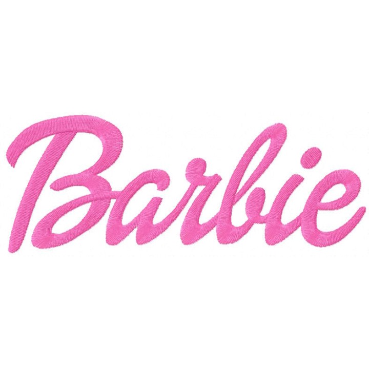 Barbie classic logo embroidery design - Embroidery Design