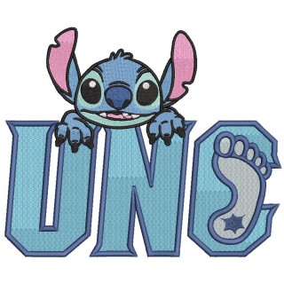 North Carolina Tar Heels Stitch Logo embroidery design - Embroidery Design