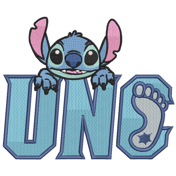 North Carolina Tar Heels Stitch Logo embroidery design - Embroidery Design