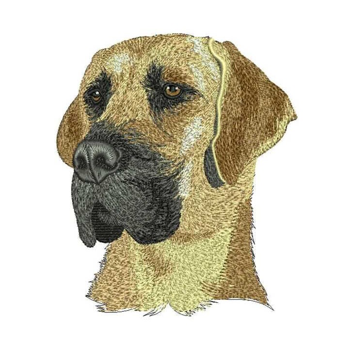 Great dane dog embroidery design - Embroidery Design