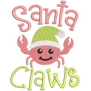 Santa claws embroidery design - Embroidery Design