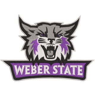 Weber State Wildcats Primary Logo embroidery design - Embroidery Design