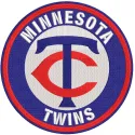 Minnesota Twins round logo embroidery design preview showcasing intricate stitching patterns for fans.