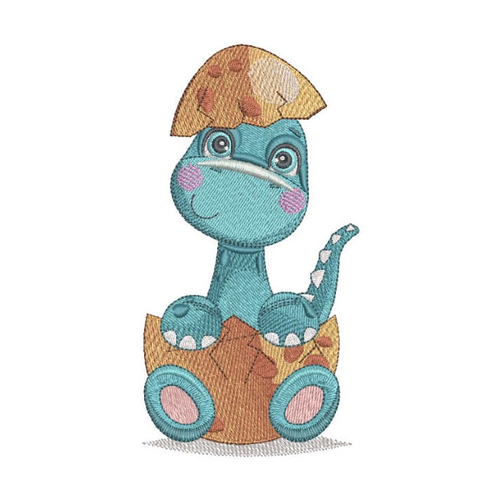 Diplodocus newborn embroidery design - Embroidery Design