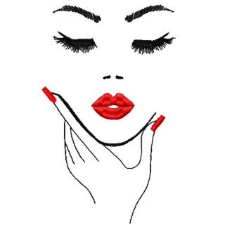 Pretty woman secret embroidery design - Embroidery Design