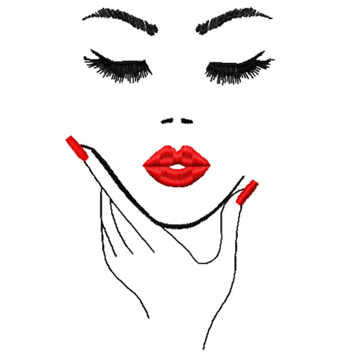 Pretty woman secret embroidery design - Embroidery Design