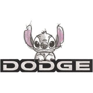 Dodge logo Stitch embroidery design - Embroidery Design