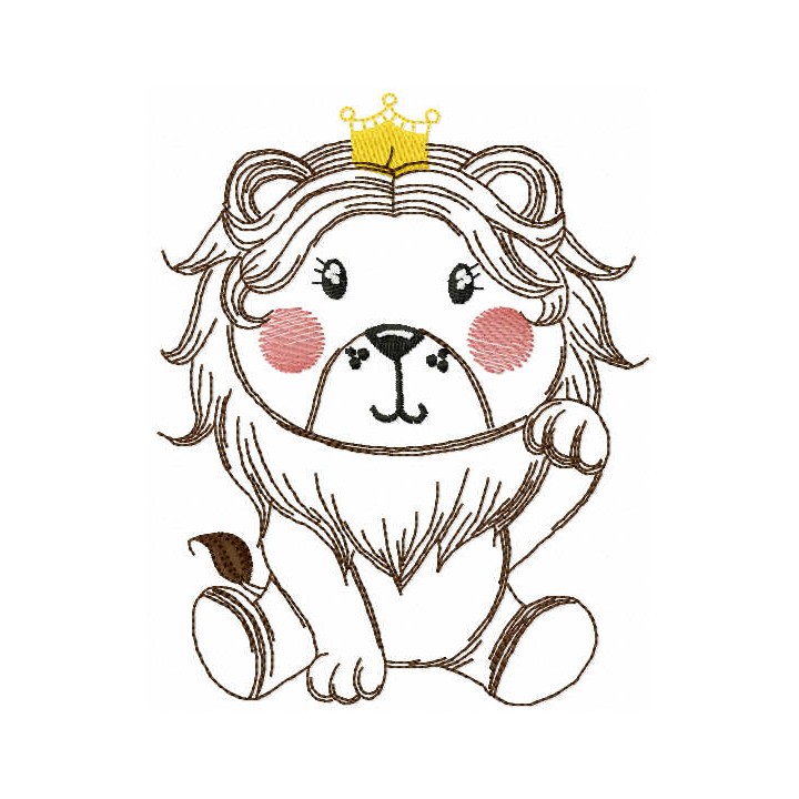 Just lion king embroidery design - Embroidery Design