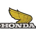 Honda Gold Wings embroidery design showcasing intricate stitching patterns for motorcycle enthusiasts.