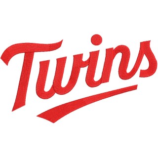 Minnesota Twins wordmark logo embroidery design - Embroidery Design