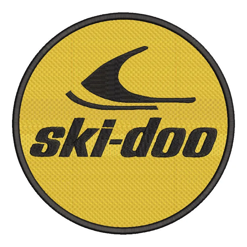 Sci-doo logo embroidery design showcasing a detailed stitched motif for auto and moto enthusiasts.