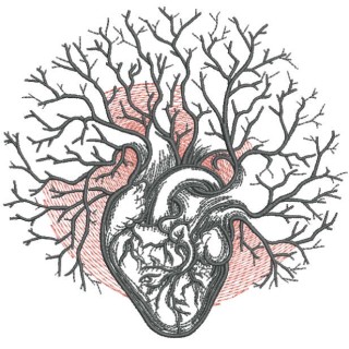 Winter garden in my heart embroidery design - Embroidery Design