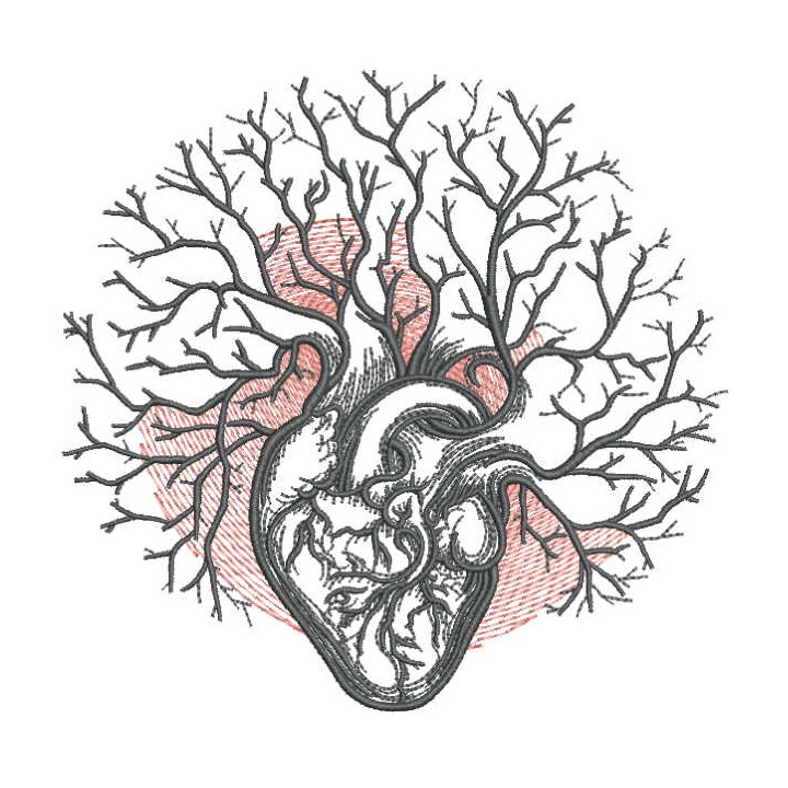 Winter garden in my heart embroidery design - Embroidery Design