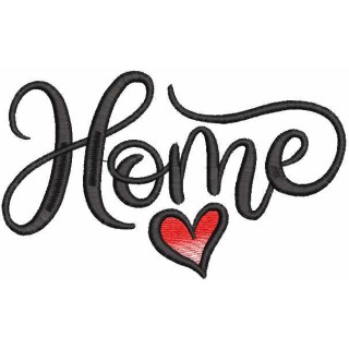 Home heart embroidery design - Embroidery Design