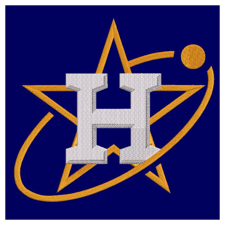 Houston Astros City Connect cap logo embroidery design - Embroidery Design