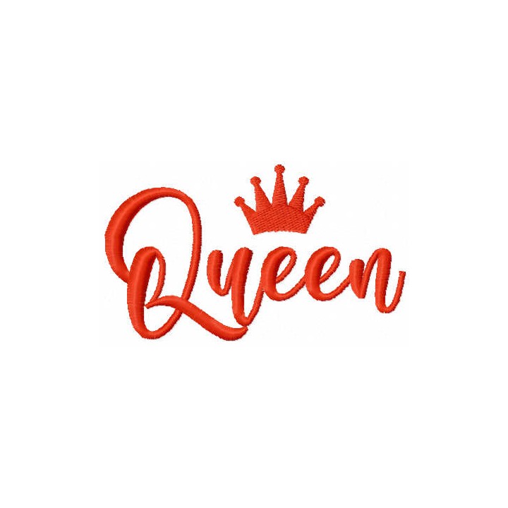 Queen crown embroidery design - Embroidery Design