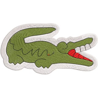 Lacoste croco logo embroidery design - Embroidery Design