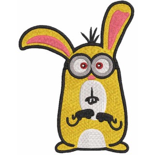 Minion bunny embroidery design - Embroidery Design