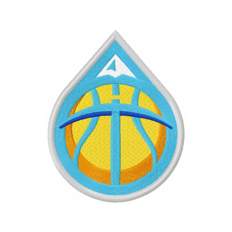 Denver Nuggets redesign concept embroidery design showcasing a vibrant basketball theme for stitching on apparel.