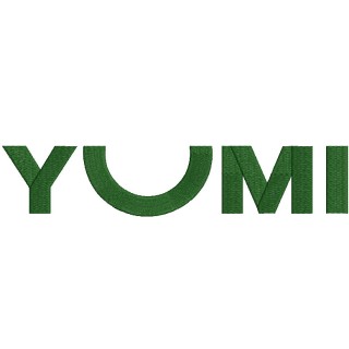 Yumi logo embroidery design - Embroidery Design