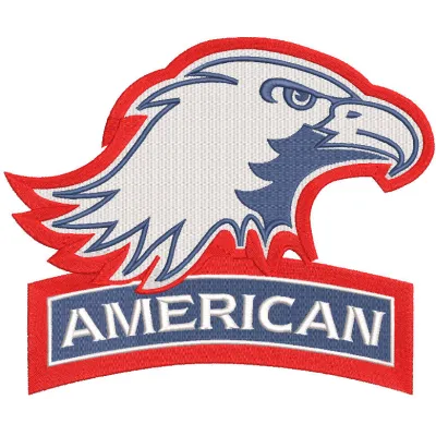 American Eagles Alternate Logo embroidery design showcasing the spirited emblem for creative stitching projects.