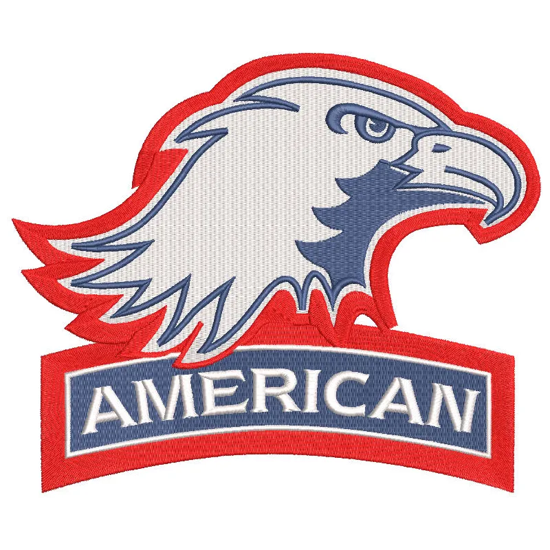American Eagles Alternate Logo embroidery design showcasing the spirited emblem for creative stitching projects.