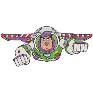Flying Buzz Lightyear embroidery design - Embroidery Design