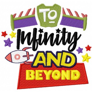 To infinity and beyong embroidery design - Embroidery Design