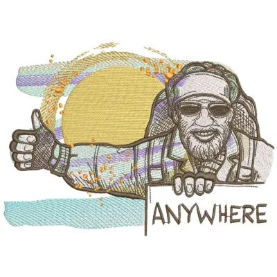 Preview of the Anywhere embroidery design featuring intricate stitching patterns inspired by cities and countries.