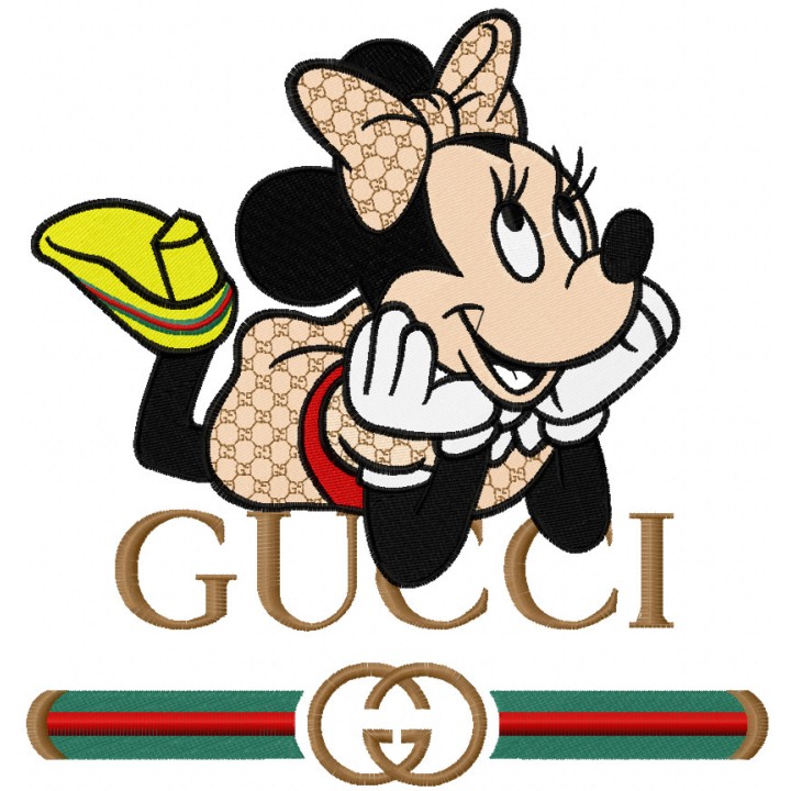 Minnie gucci embroidery design - Embroidery Design
