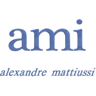 Ami alexandre mattiussi logo embroidery design - Embroidery Design