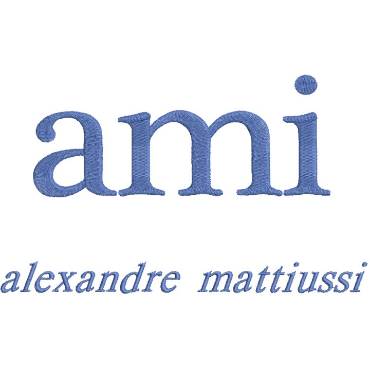 Ami alexandre mattiussi logo embroidery design - Embroidery Design