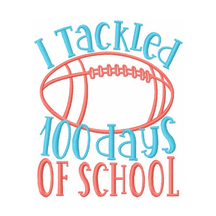 I tackled 100 days of school embroidery design - Embroidery Design