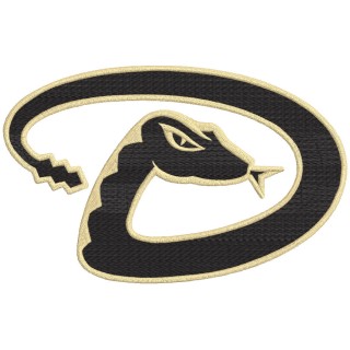 Arizona Diamondbacks snake Logo embroidery design - Embroidery Design