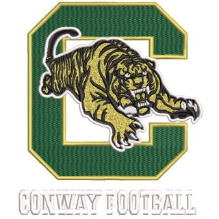 Conway football logo embroidery design - Embroidery Design