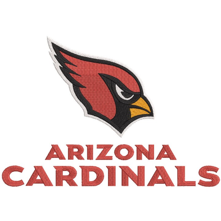 Arizona Cardinals full logo embroidery design - Embroidery Design