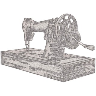 Sketch vintage sewing machine embroidery design - Embroidery Design