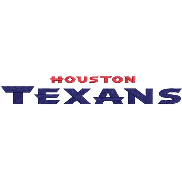 Houston Texans wordmark logo embroidery design - Embroidery Design