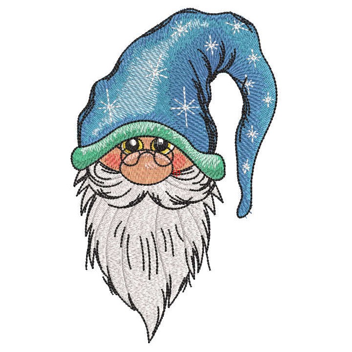 Gnome magic embroidery design - Embroidery Design