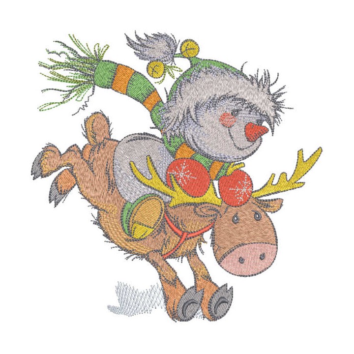 Faster than the wind embroidery design - Embroidery Design