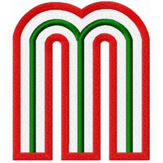 Mexico m sign embroidery design - Embroidery Design