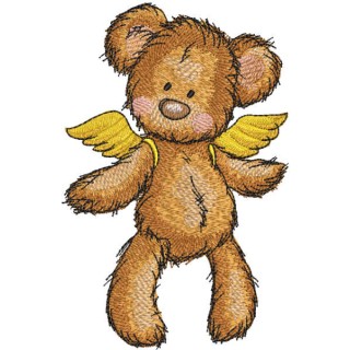 My teddy angel embroidery design - Embroidery Design