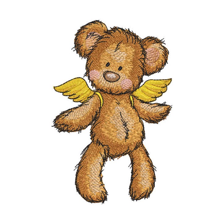 My teddy angel embroidery design - Embroidery Design
