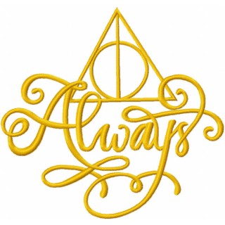 Harry potter always symbol embroidery design - Embroidery Design