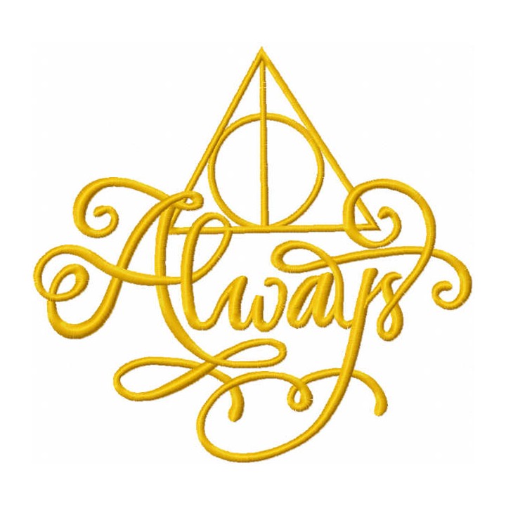 Harry potter always symbol embroidery design - Embroidery Design