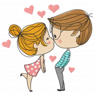 First romantic date embroidery design - Embroidery Design