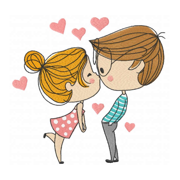 First romantic date embroidery design - Embroidery Design