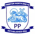 Embroidered design of the Preston North End FC logo, ideal for football apparel and accessories.