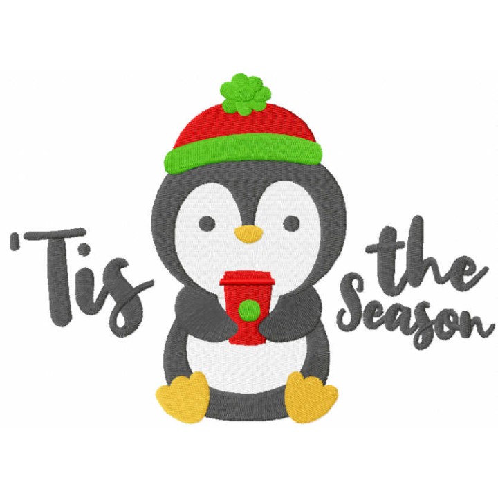 Tis the season embroidery design - Embroidery Design
