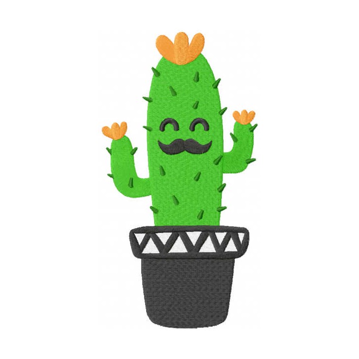 Father succulent embroidery design - Embroidery Design